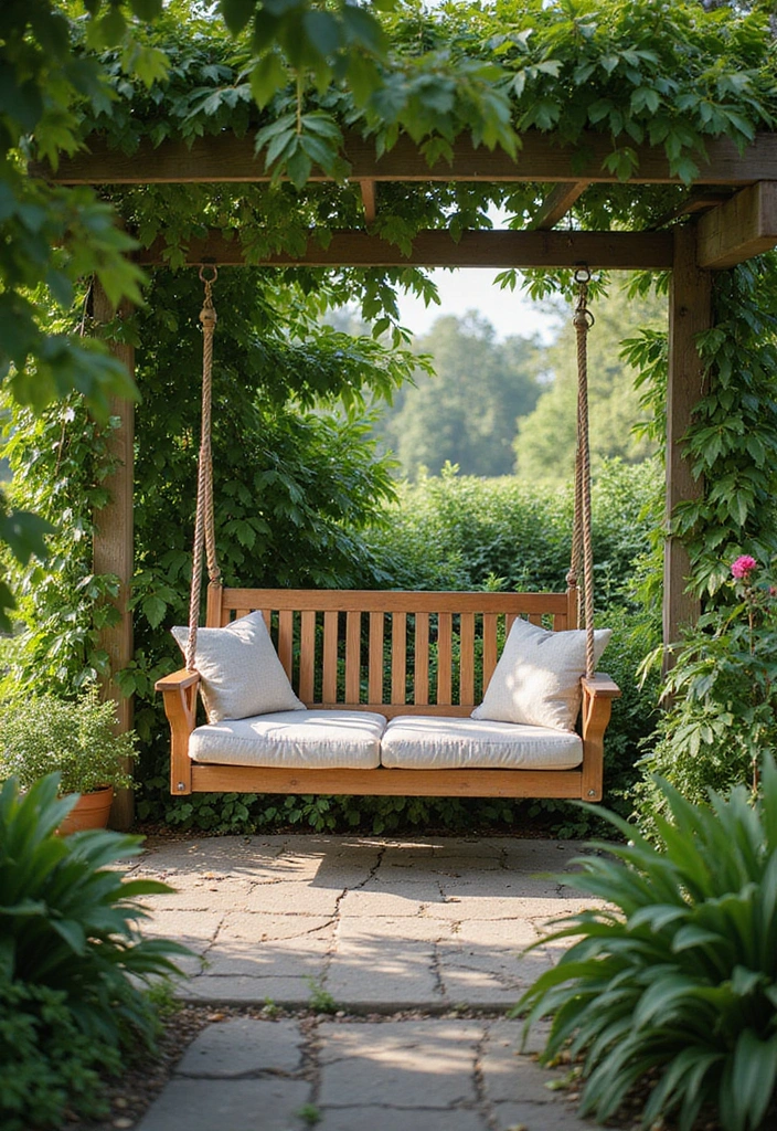 30 Back Garden Ideas That Completely Transform Outdoor Living 22 30 Back Garden Ideas That Completely Transform Outdoor Living - 22. Garden Swings for Relaxation