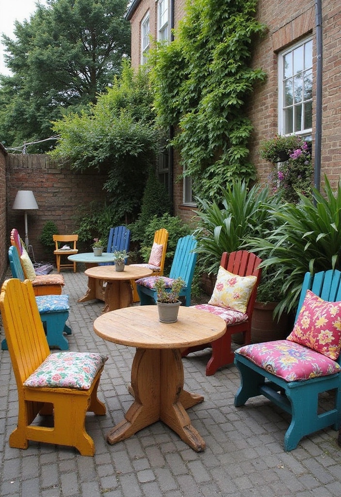30 Beer Garden Ideas Perfect for Hosting Friends Outdoors 11 30 Beer Garden Ideas Perfect for Hosting Friends Outdoors - 11. Upcycled Furniture