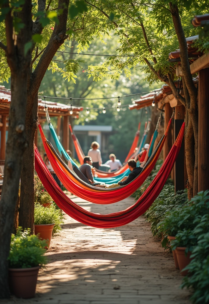 30 Beer Garden Ideas Perfect for Hosting Friends Outdoors 15 30 Beer Garden Ideas Perfect for Hosting Friends Outdoors - 15. Chill Out Zones with Hammocks