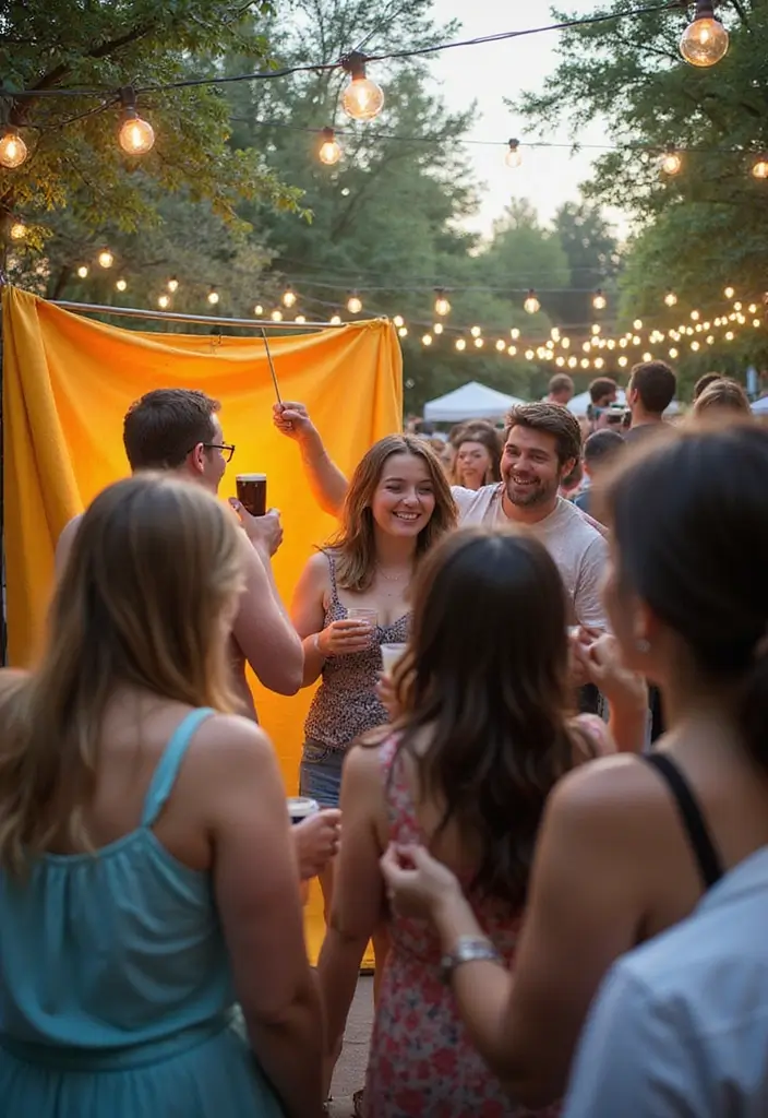 30 Beer Garden Ideas Perfect for Hosting Friends Outdoors 19 30 Beer Garden Ideas Perfect for Hosting Friends Outdoors - 19. DIY Photo Booth