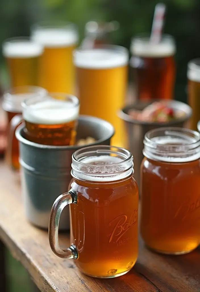 30 Beer Garden Ideas Perfect for Hosting Friends Outdoors 26 30 Beer Garden Ideas Perfect for Hosting Friends Outdoors - 26. Creative Serveware