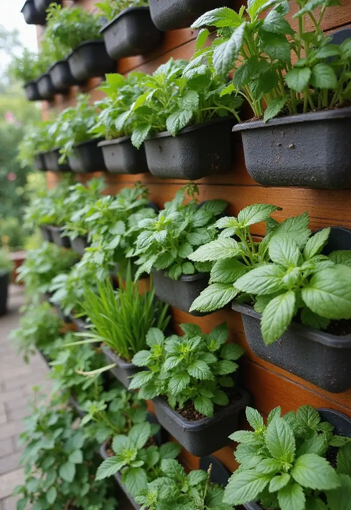 30 Beer Garden Ideas Perfect for Hosting Friends Outdoors 3 30 Beer Garden Ideas Perfect for Hosting Friends Outdoors - 3. Vertical Garden for Herbs