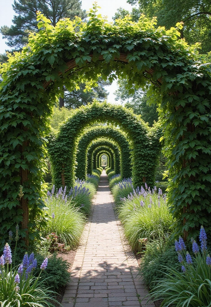 30 Bloxburg Garden Ideas for Gamers Who Love Creativity 21 30 Bloxburg Garden Ideas for Gamers Who Love Creativity - 21. Climbing Plants and Arches