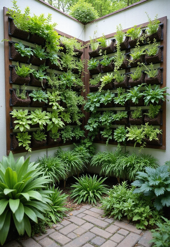 30 Corner Garden Ideas That Make Use of Every Space 27 30 Corner Garden Ideas That Make Use of Every Space - 27. Vertical Garden Panels