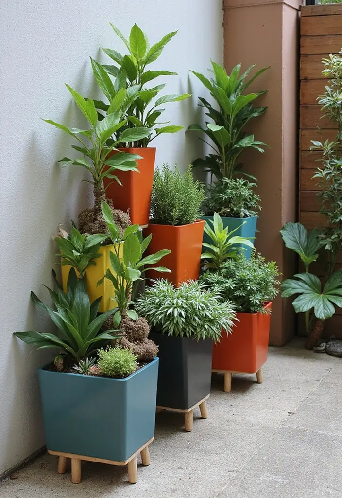 30 Corner Garden Ideas That Make Use of Every Space 7 30 Corner Garden Ideas That Make Use of Every Space - 7. Modular Planter Designs