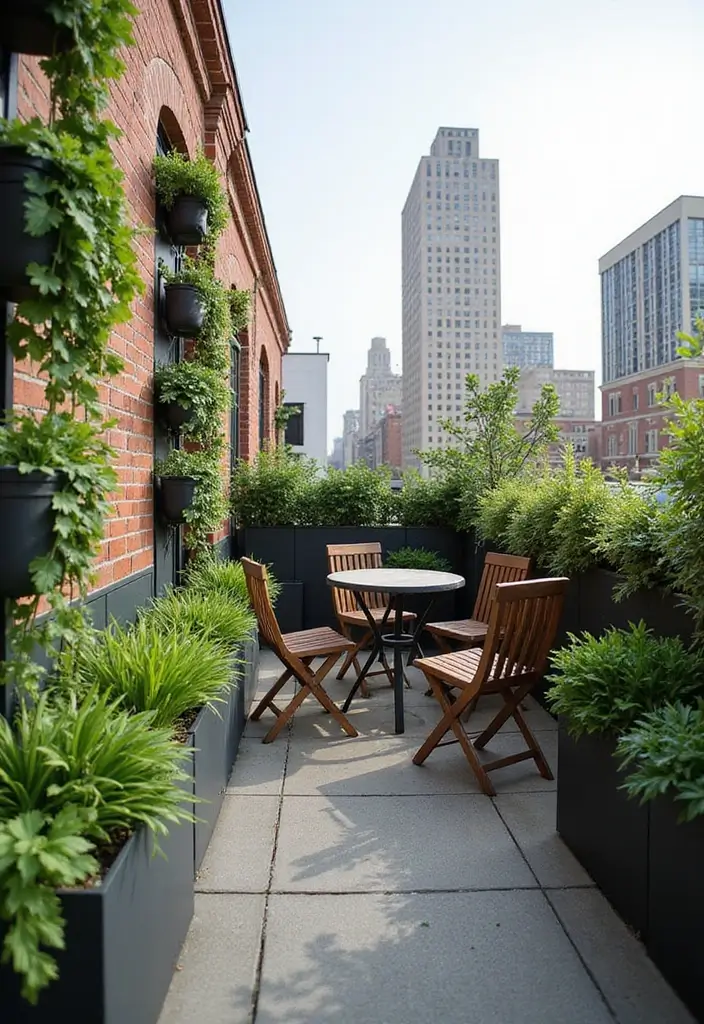 30 Cozy Garden Sitting Areas You’ll Never Want to Leave 14 30 Cozy Garden Sitting Areas You’ll Never Want to Leave - 14. Urban Rooftop Retreat