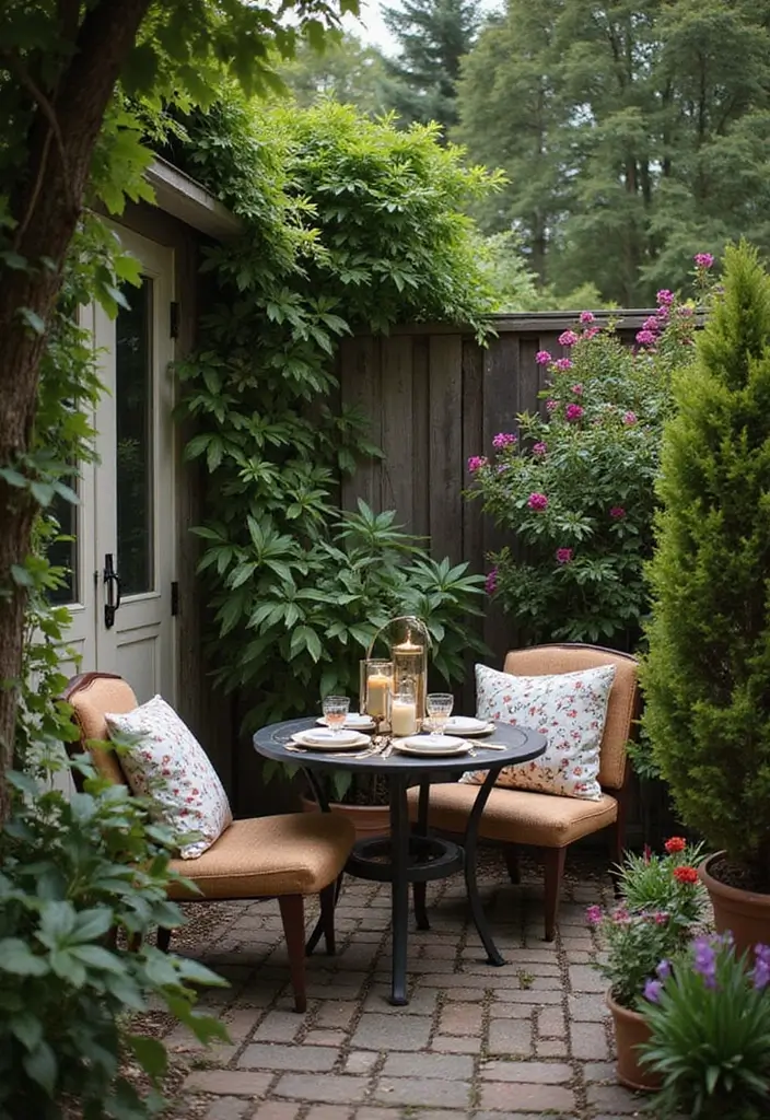 30 Cozy Garden Sitting Areas You’ll Never Want to Leave 20 30 Cozy Garden Sitting Areas You’ll Never Want to Leave - 20. Cozy Dining Nook