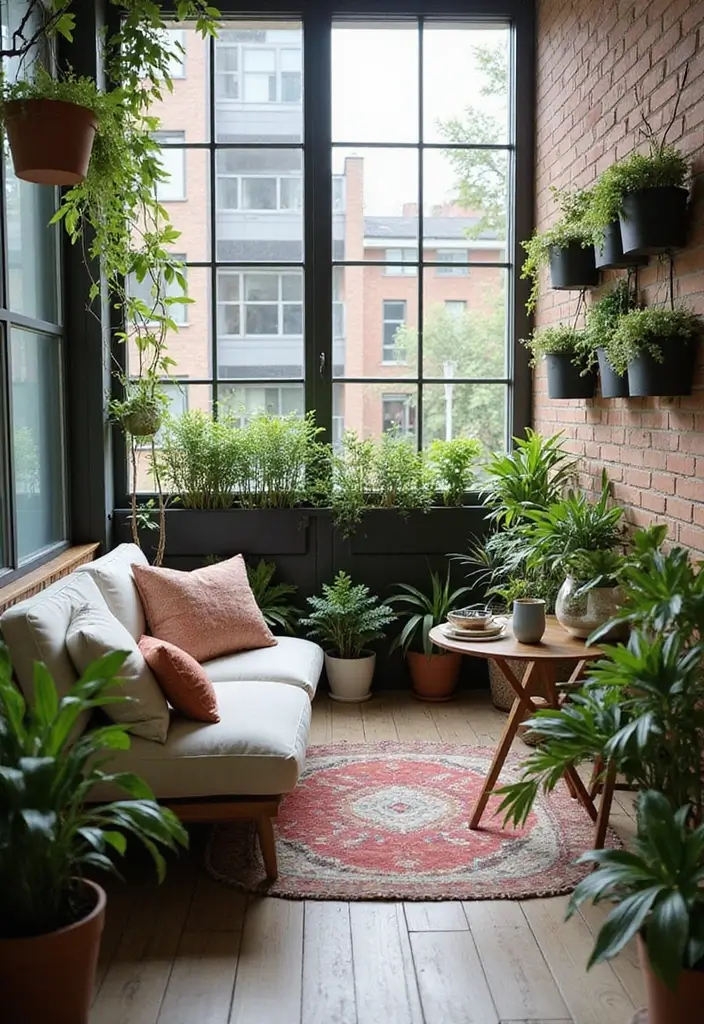 30 Cozy Garden Sitting Areas You’ll Never Want to Leave 24 30 Cozy Garden Sitting Areas You’ll Never Want to Leave - 24. Urban Balcony Oasis