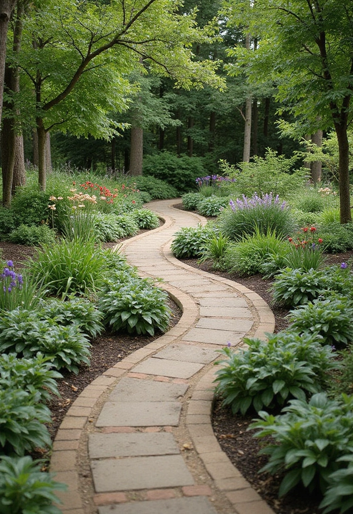 30 Creative Garden Path Ideas That Lead to Pure Beauty 15 30 Creative Garden Path Ideas That Lead to Pure Beauty - 15. Whimsical Curved Paths
