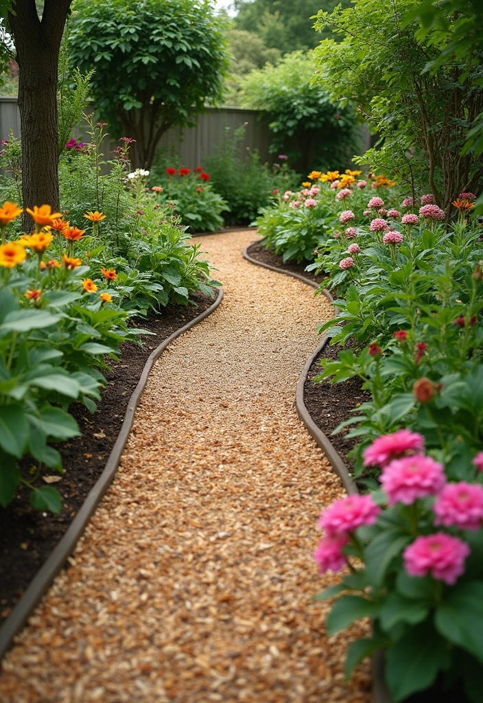 30 Creative Garden Path Ideas That Lead to Pure Beauty 17 30 Creative Garden Path Ideas That Lead to Pure Beauty - 17. Rustic Mulch Paths