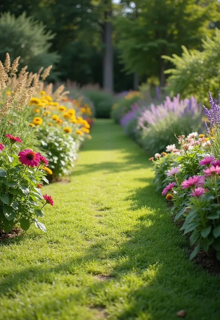 30 Creative Garden Path Ideas That Lead to Pure Beauty 20 30 Creative Garden Path Ideas That Lead to Pure Beauty - 20. Grassy Pathways