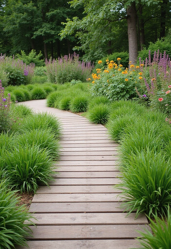 30 Creative Garden Path Ideas That Lead to Pure Beauty 25 30 Creative Garden Path Ideas That Lead to Pure Beauty - 25. Slatted Wood Pathways