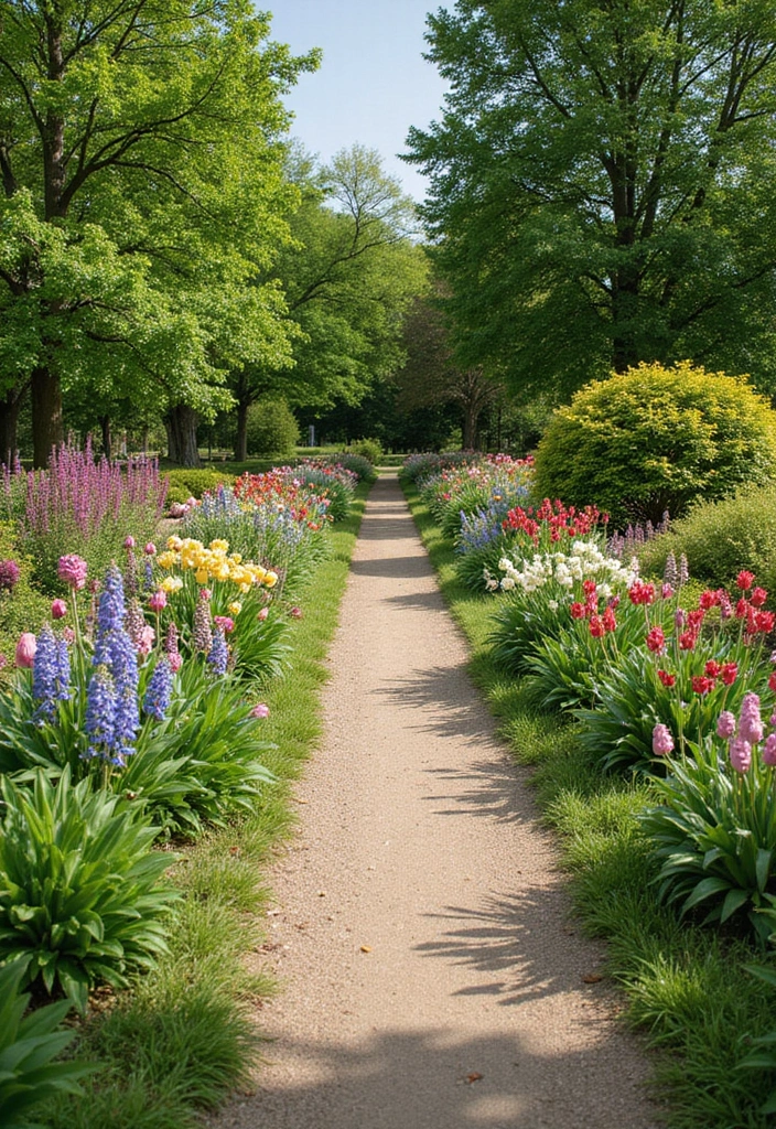 30 Creative Garden Path Ideas That Lead to Pure Beauty 27 30 Creative Garden Path Ideas That Lead to Pure Beauty - 27. Seasonal Flower Paths