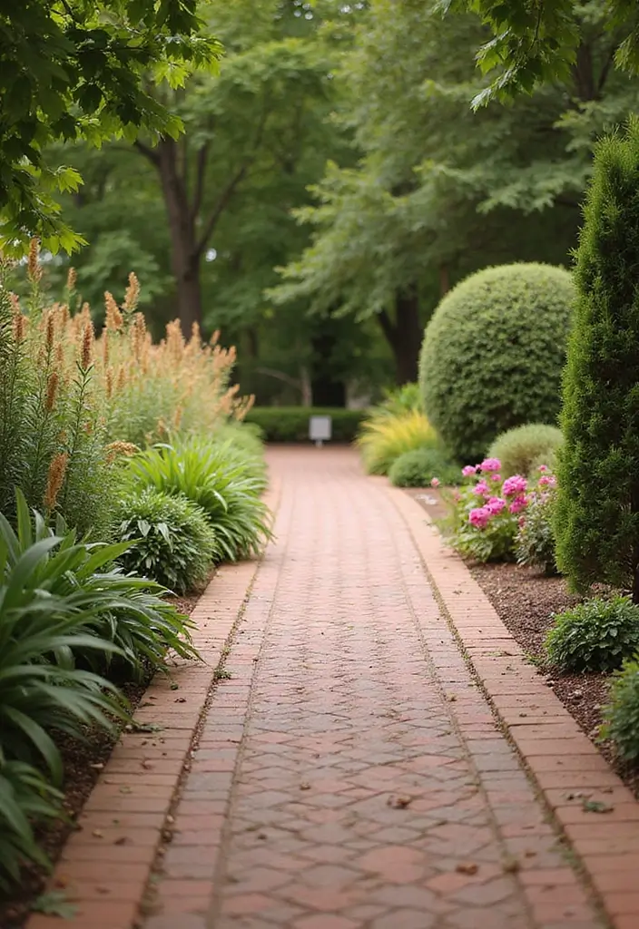 30 Creative Garden Path Ideas That Lead to Pure Beauty 3 30 Creative Garden Path Ideas That Lead to Pure Beauty - 3. Eco-Friendly Brick Walkways
