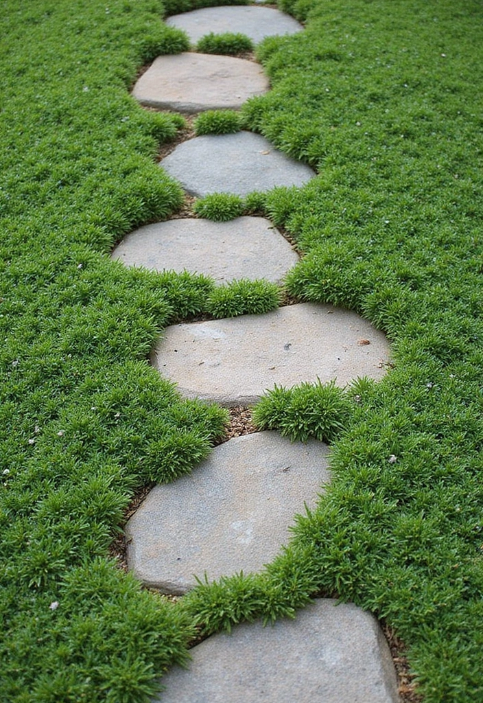 30 Creative Garden Path Ideas That Lead to Pure Beauty 4 30 Creative Garden Path Ideas That Lead to Pure Beauty - 4. Living Pathways with Ground Cover