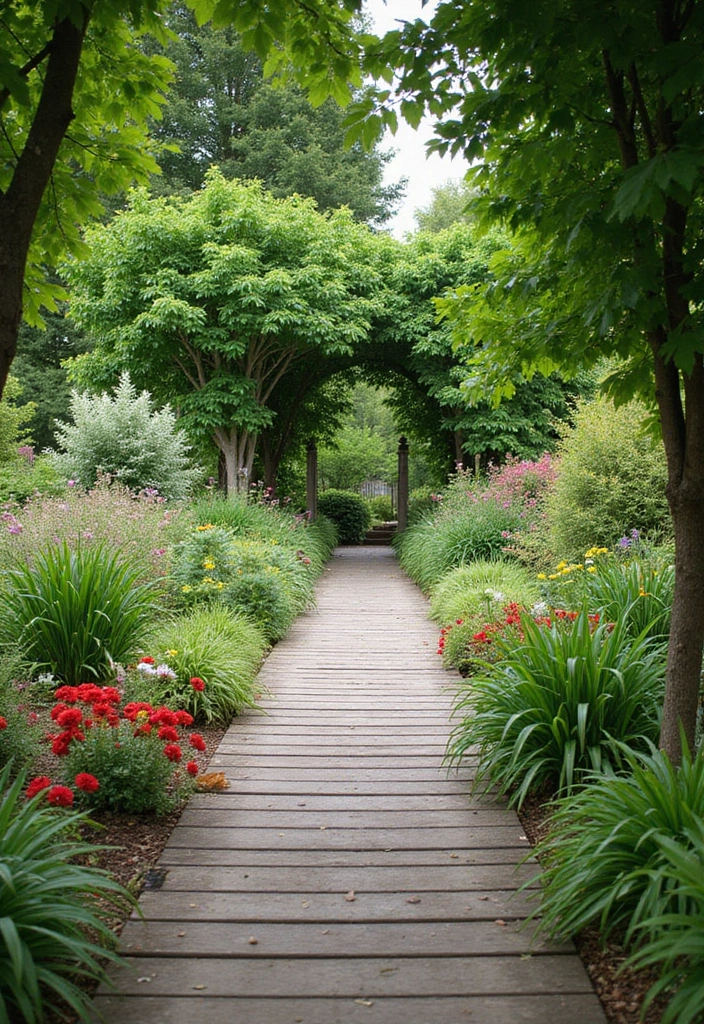 30 Creative Sleepers in Garden Ideas for Modern Outdoor Spaces 1 30 Creative Sleepers in Garden Ideas for Modern Outdoor Spaces - 1. Rustic Wooden Pathways