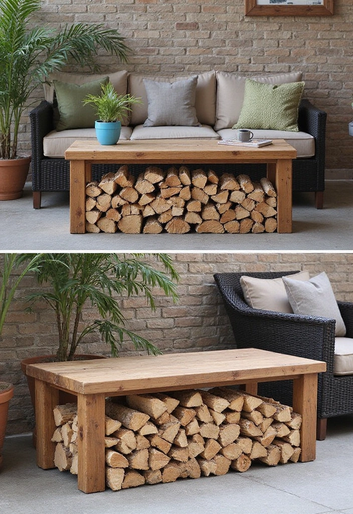 30 Creative Sleepers in Garden Ideas for Modern Outdoor Spaces 12 30 Creative Sleepers in Garden Ideas for Modern Outdoor Spaces - 12. Firewood Storage with Sleepers