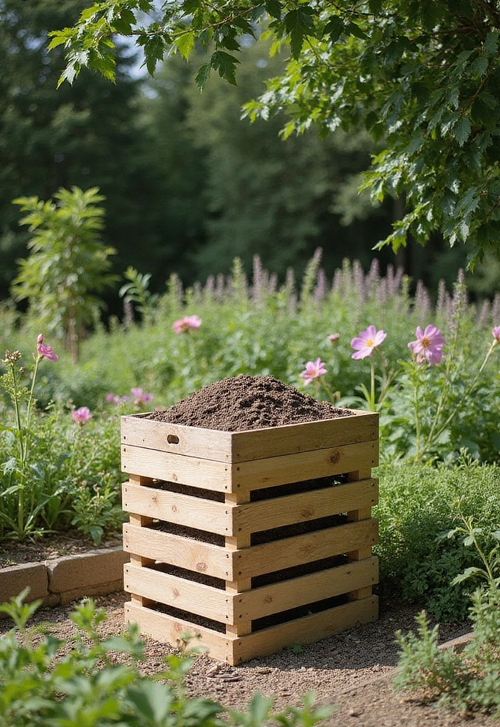 30 Creative Sleepers in Garden Ideas for Modern Outdoor Spaces 16 30 Creative Sleepers in Garden Ideas for Modern Outdoor Spaces - 16. Sleepers for Compost Bins