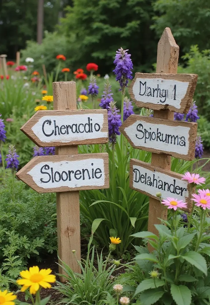 30 Creative Sleepers in Garden Ideas for Modern Outdoor Spaces 17 30 Creative Sleepers in Garden Ideas for Modern Outdoor Spaces - 17. Sleepers for DIY Garden Signs