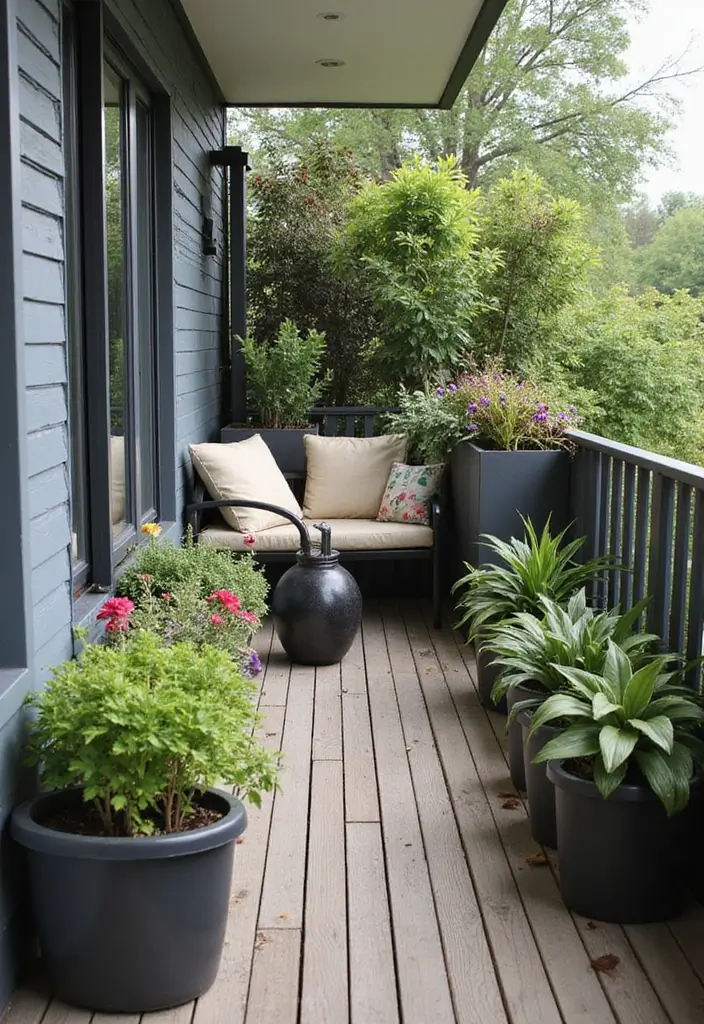 30 Creative Sleepers in Garden Ideas for Modern Outdoor Spaces 23 30 Creative Sleepers in Garden Ideas for Modern Outdoor Spaces - 23. Sleepers as Balcony Enhancements