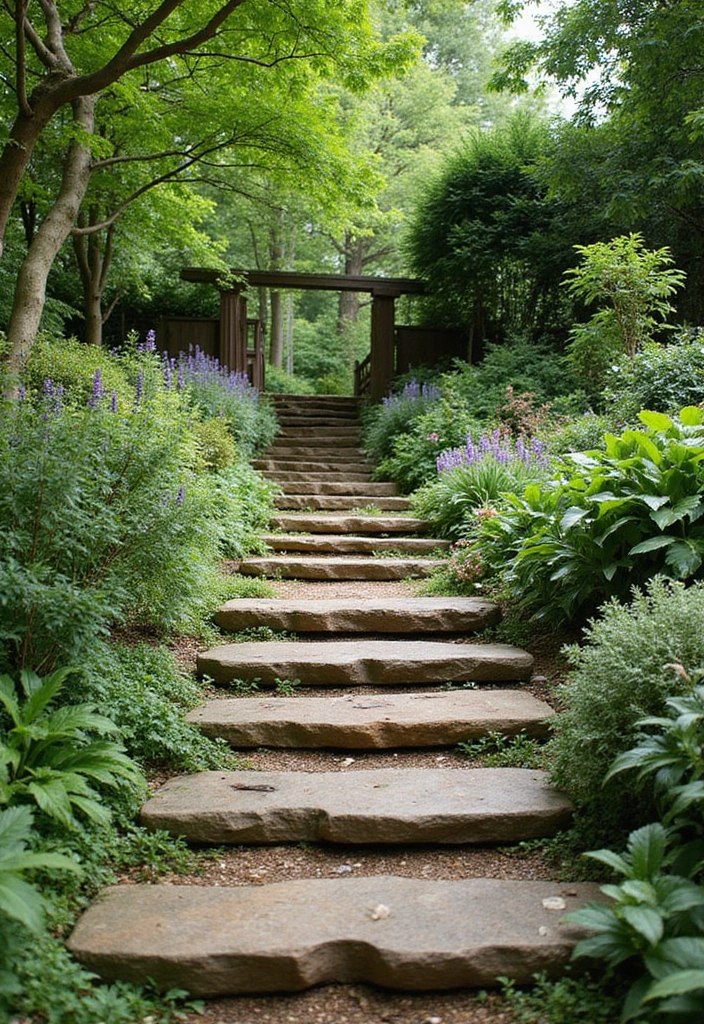 30 Creative Sleepers in Garden Ideas for Modern Outdoor Spaces 24 30 Creative Sleepers in Garden Ideas for Modern Outdoor Spaces - 24. Sleepers as Natural Steps