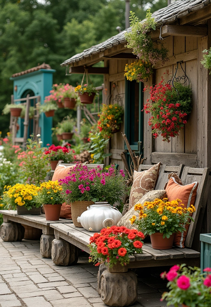 30 Creative Sleepers in Garden Ideas for Modern Outdoor Spaces 30 30 Creative Sleepers in Garden Ideas for Modern Outdoor Spaces - 30. Sleepers as Seasonal Displays