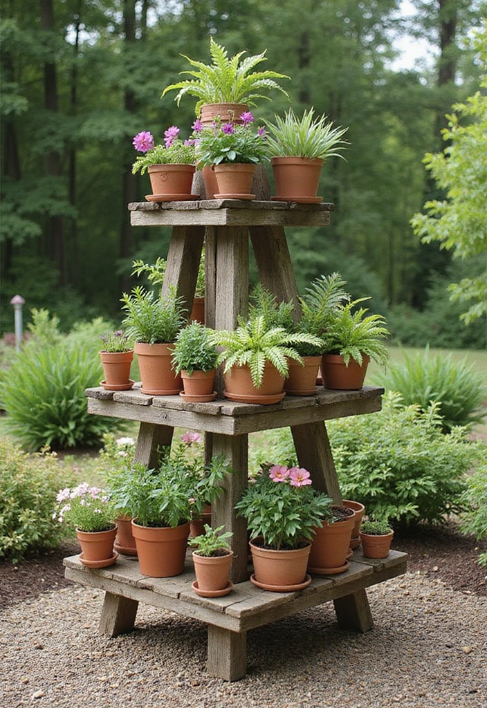 30 Creative Sleepers in Garden Ideas for Modern Outdoor Spaces 6 30 Creative Sleepers in Garden Ideas for Modern Outdoor Spaces - 6. Sleepers as Plant Holders