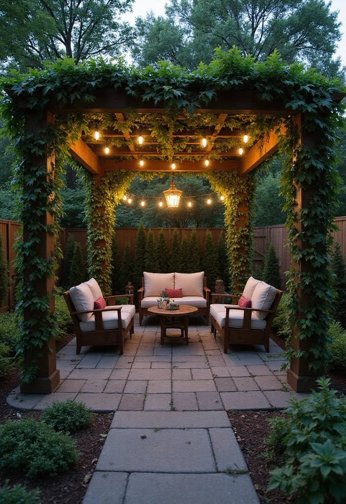 30 Enclosed Garden Ideas That Create Private Retreats 11 30 Enclosed Garden Ideas That Create Private Retreats - 11. Pergola with Climbing Vines