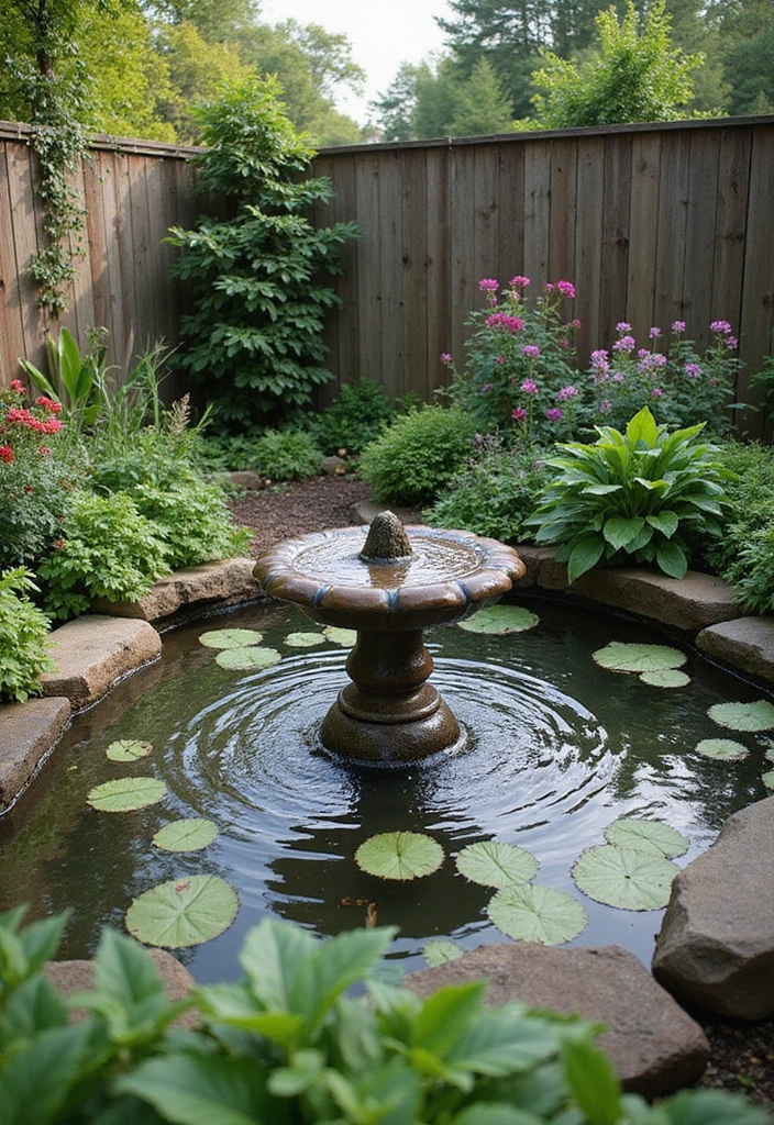 30 Enclosed Garden Ideas That Create Private Retreats 14 30 Enclosed Garden Ideas That Create Private Retreats - 14. Small Water Feature