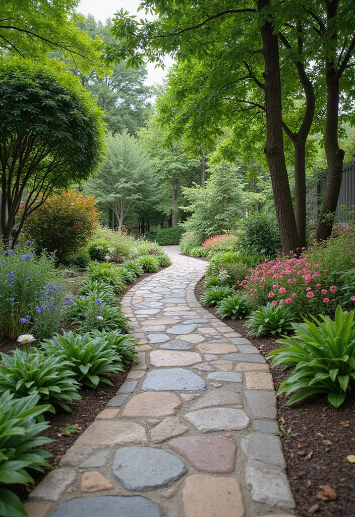 30 Enclosed Garden Ideas That Create Private Retreats 20 30 Enclosed Garden Ideas That Create Private Retreats - 20. Decorative Stone Pathway