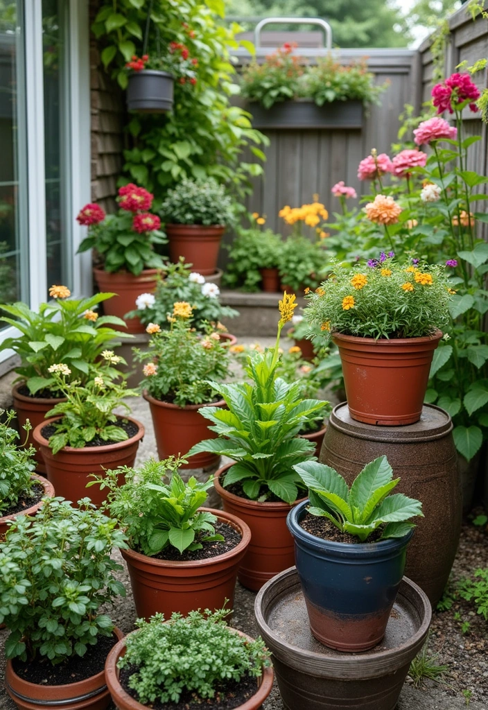 30 Enclosed Garden Ideas That Create Private Retreats 25 30 Enclosed Garden Ideas That Create Private Retreats - 25. Container Gardening Delight