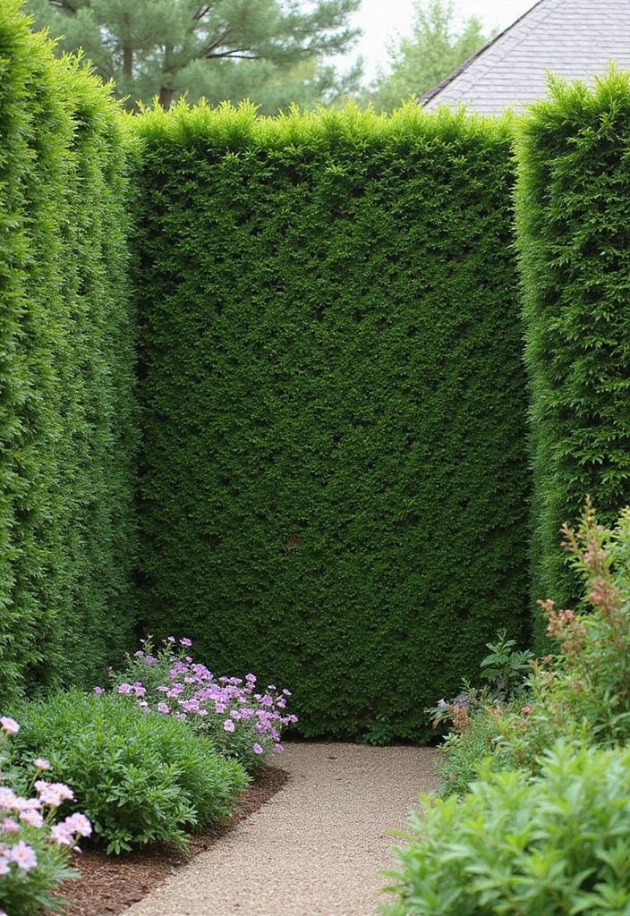 30 Enclosed Garden Ideas That Create Private Retreats 3 30 Enclosed Garden Ideas That Create Private Retreats - 3. Living Privacy Fence