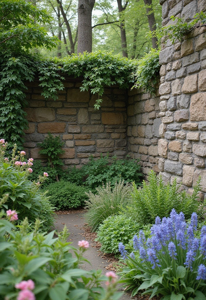 30 Enclosed Garden Ideas That Create Private Retreats 7 30 Enclosed Garden Ideas That Create Private Retreats - 7. Rustic Stone Enclosure