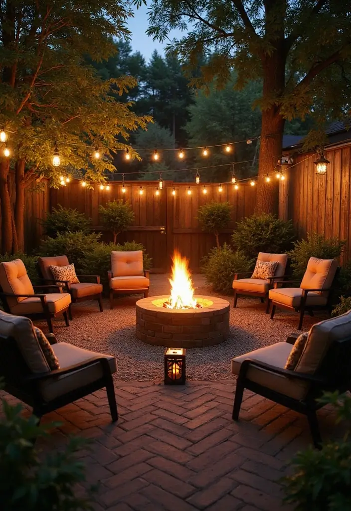 30 Enclosed Garden Ideas That Create Private Retreats 8 30 Enclosed Garden Ideas That Create Private Retreats - 8. Cozy Fire Pit Area