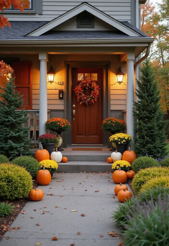 30 Front Yard Garden Ideas That Instantly Boost Curb Appeal 10 30 Front Yard Garden Ideas That Instantly Boost Curb Appeal - 10. Seasonal Decorations