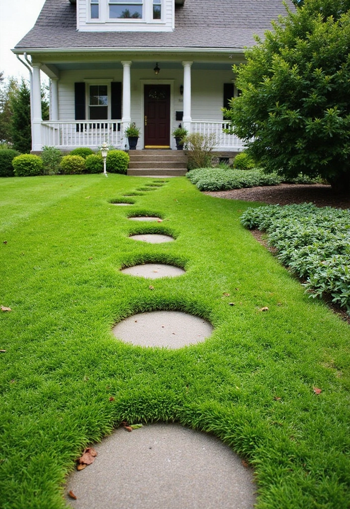 30 Front Yard Garden Ideas That Instantly Boost Curb Appeal 14 30 Front Yard Garden Ideas That Instantly Boost Curb Appeal - 14. Eco-Friendly Lawn Alternatives