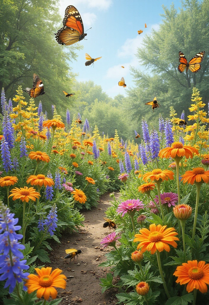30 Front Yard Garden Ideas That Instantly Boost Curb Appeal 17 30 Front Yard Garden Ideas That Instantly Boost Curb Appeal - 17. Pollinator-Friendly Gardens