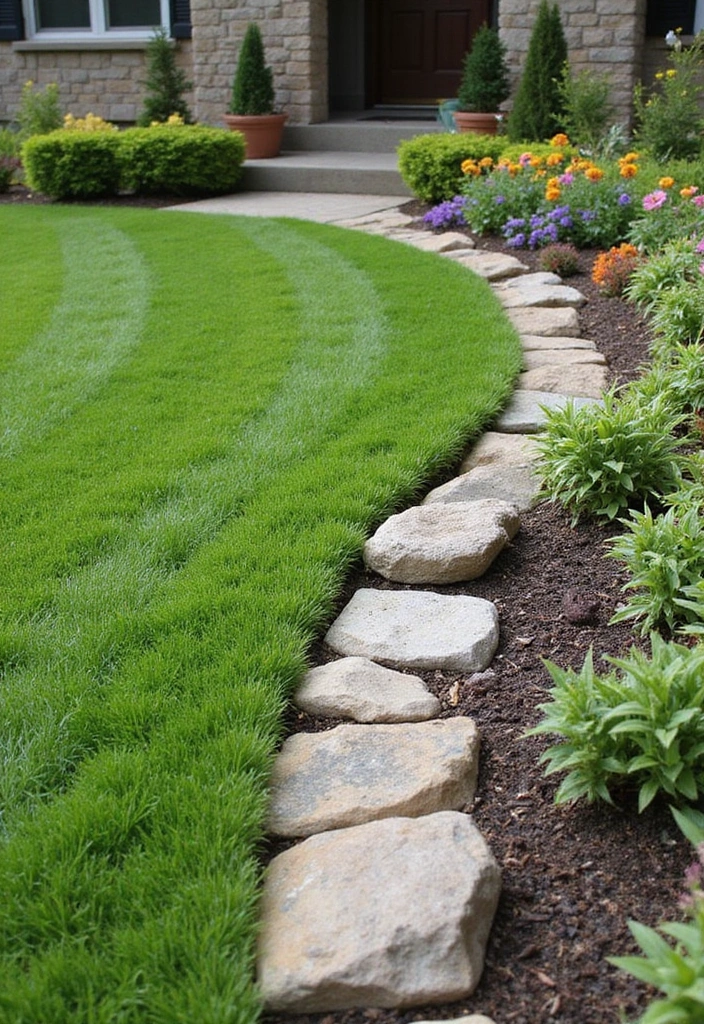 30 Front Yard Garden Ideas That Instantly Boost Curb Appeal 18 30 Front Yard Garden Ideas That Instantly Boost Curb Appeal - 18. Garden Borders
