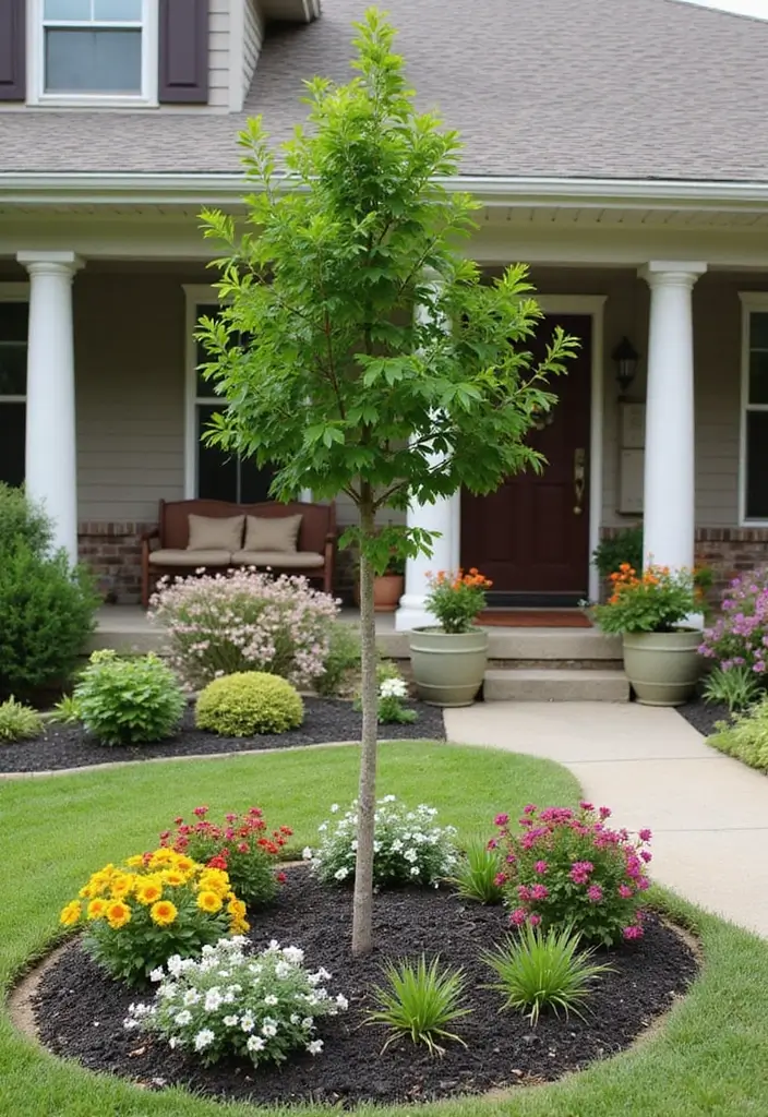 30 Front Yard Garden Ideas That Instantly Boost Curb Appeal 20 30 Front Yard Garden Ideas That Instantly Boost Curb Appeal - 20. Tree Planting