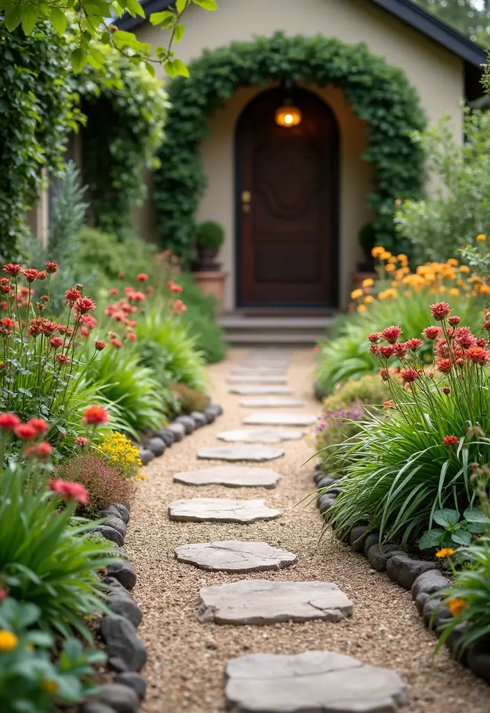 30 Front Yard Garden Ideas That Instantly Boost Curb Appeal 6 30 Front Yard Garden Ideas That Instantly Boost Curb Appeal - 6. Pathways and Walkways