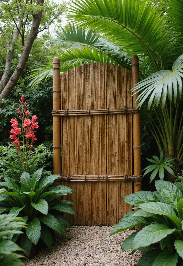 30 Garden Border Ideas That Instantly Upgrade Your Yard 11 30 Garden Border Ideas That Instantly Upgrade Your Yard - 11. Bamboo Fencing
