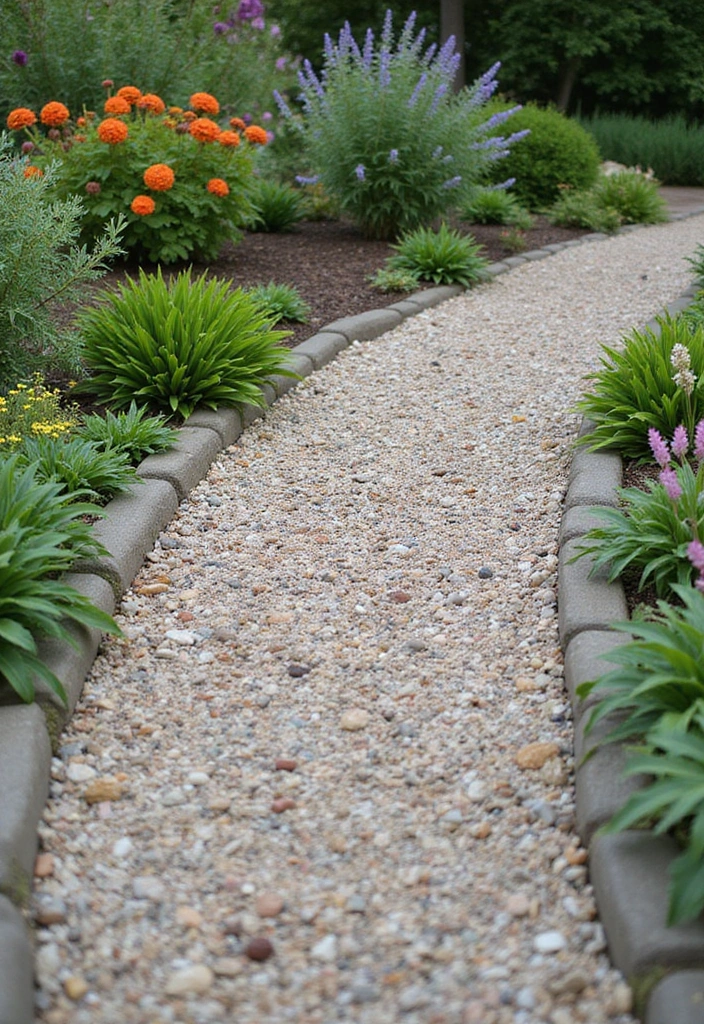 30 Garden Border Ideas That Instantly Upgrade Your Yard 13 30 Garden Border Ideas That Instantly Upgrade Your Yard - 13. Pebble and Gravel Borders