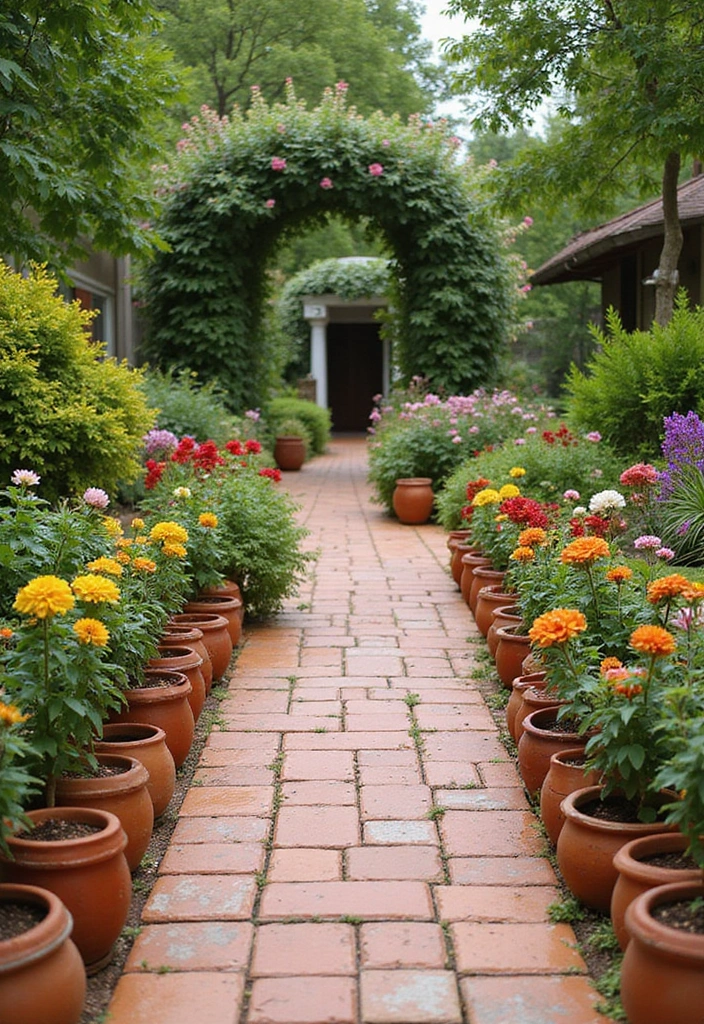 30 Garden Border Ideas That Instantly Upgrade Your Yard 14 30 Garden Border Ideas That Instantly Upgrade Your Yard - 14. Terra Cotta Edging