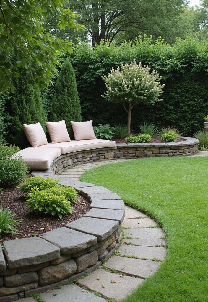 30 Garden Border Ideas That Instantly Upgrade Your Yard 28 30 Garden Border Ideas That Instantly Upgrade Your Yard - 28. Integrated Seating Borders