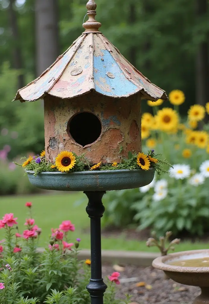 30 Garden Decor Ideas That Instantly Refresh Any Space 10 30 Garden Decor Ideas That Instantly Refresh Any Space - 10. Bird Feeders and Baths