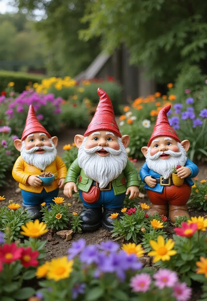30 Garden Decor Ideas That Instantly Refresh Any Space 7 30 Garden Decor Ideas That Instantly Refresh Any Space - 7. Whimsical Garden Gnomes