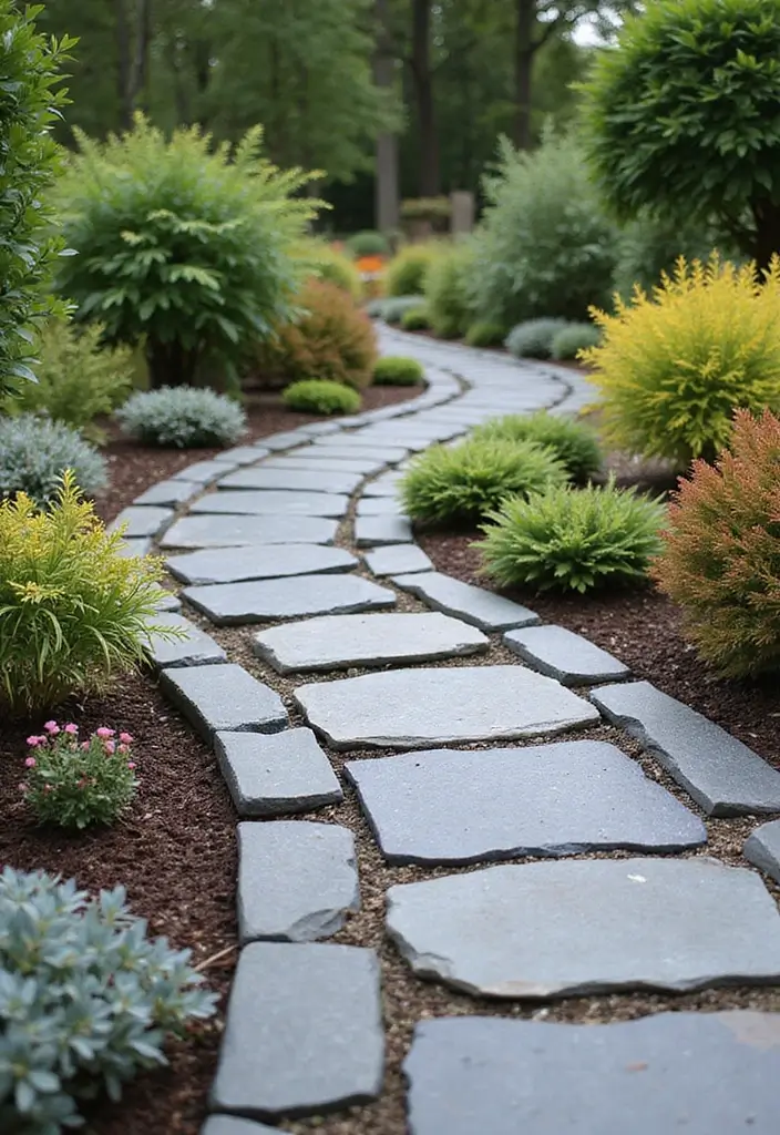 30 Garden Edging Ideas That Create a Polished Look 13 30 Garden Edging Ideas That Create a Polished Look - 13. Slate Edging