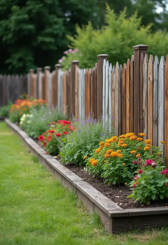 30 Garden Edging Ideas That Create a Polished Look 20 30 Garden Edging Ideas That Create a Polished Look - 20. Fencing Panel Edging