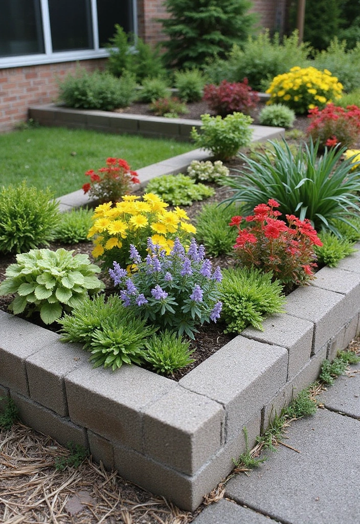 30 Garden Edging Ideas That Create a Polished Look 24 30 Garden Edging Ideas That Create a Polished Look - 24. Cinder Block Edging