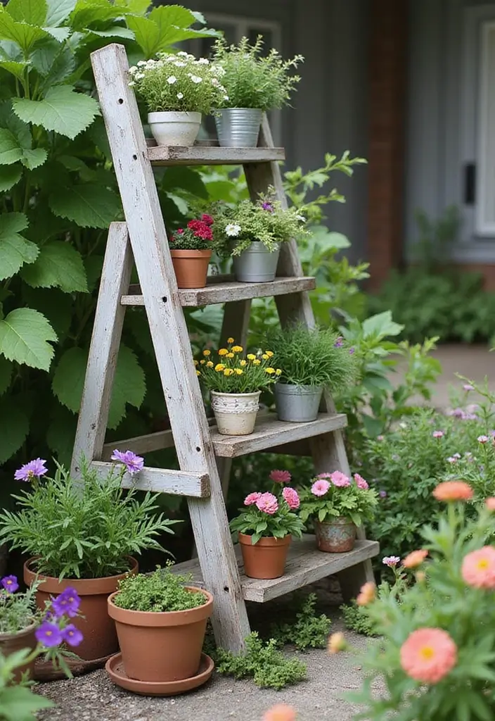 30 Garden Landscaping Ideas That Completely Transform Yards 12 30 Garden Landscaping Ideas That Completely Transform Yards - 12. Upcycled Decor: Eco-Chic Touches